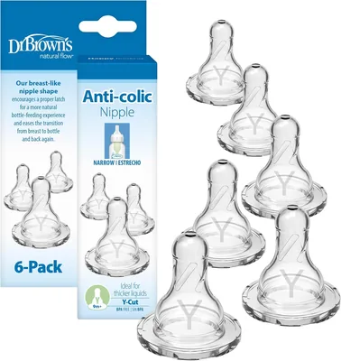 Dr. Brown's Original Nipple Y-Cut (9m+), 6 Pack - 11% Off