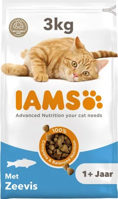 IAMS Kat Voer met Vis - Droogvoer voor Katten van 1-6 Jaar, 3 kg Best Deal