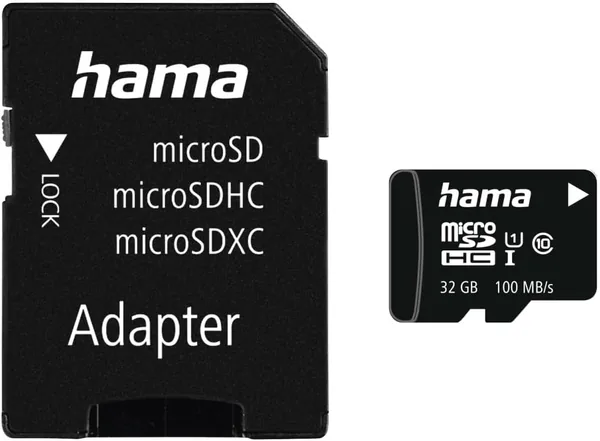 Hama MicroSDkaart 32GB UHS-I Class 10 Mini SD