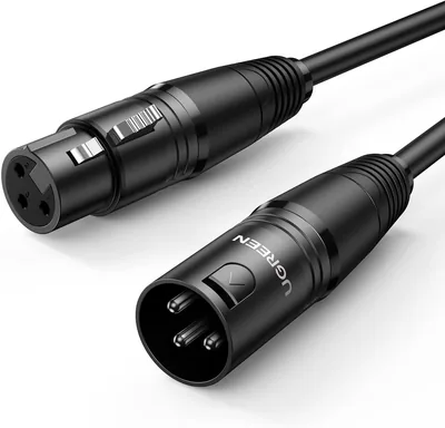 Cable XLR Macho a Hembra de 1 Metro UGREEN para Micrófono