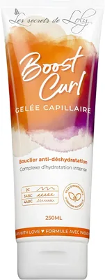 Les Secrets de Loly - Boost Curl - Gel Styling Hydratant & Définition des Boucles - Cheveux Ondulés, Bouclés et Frisés - 97% Naturel