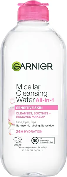 Garnier Micellar Water, Hydrating Facial Cleanser & Makeup Remover