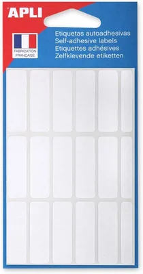 APLI 111944 - 105 étiquettes blanches - 12 x 38 mm