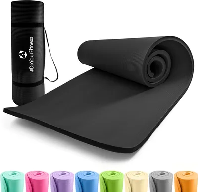 DoYourFitness Yogamatte Anti-Rutsch. Für Anfänger und Fortgeschrittene. Stärke von 0,8 cm bis 2 cm. Gelenkfreundliches Gymnastik