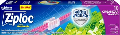 Ziploc 640970 Bolsa Slider Grande, Paquete de 10 - Ahorra un 13%