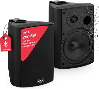 Pyle Bluetooth Speaker System - Waterproof Wall Mount