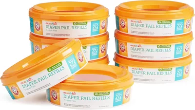 Munchkin Arm and Hammer Diaper Pail Refill Rings, 8ct - Save 17%