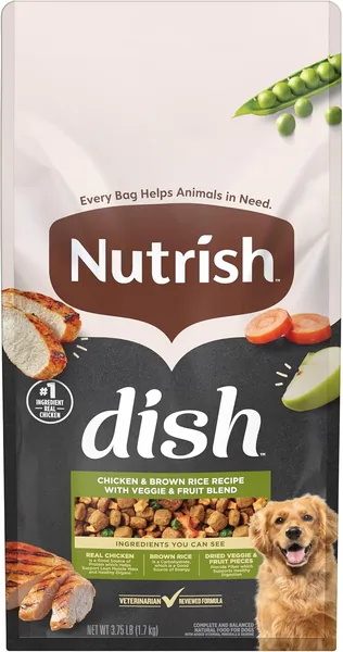 Nutrish Dish Chicken Recipe Dry Dog Food 3.75 lb