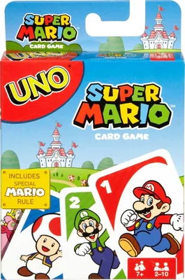 Mattel Games UNO Super Mario Gra karciana, 7+, 2-10 graczy