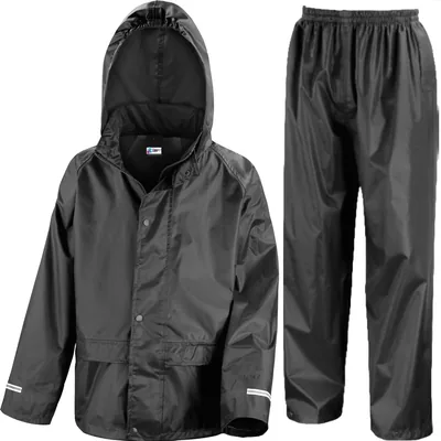 Rainsuit Set Boys Girls Waterproof Jacket Trouser Suit