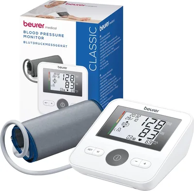 Beurer BM 27 Armblodtrycksmonitor med Cuff Control, Kliniskt validerad, 22-42cm Cuff Risk Indicator, Arrhythmia - Best Price