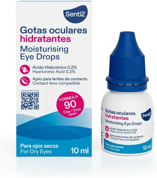 Senti2 Moisturizing Drops for Dry Eyes - 10ml