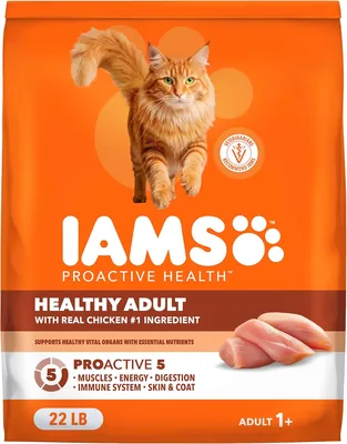 IAMS Proactive Health Adult Dry Cat Food Chicken 22lb