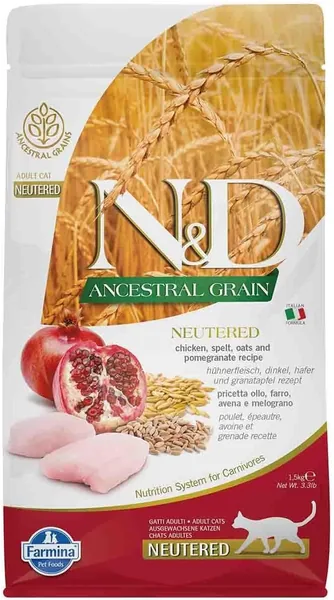 Farmina CHICKEN&POMEGRANTE NEUTERED CAT 1.5 Kg