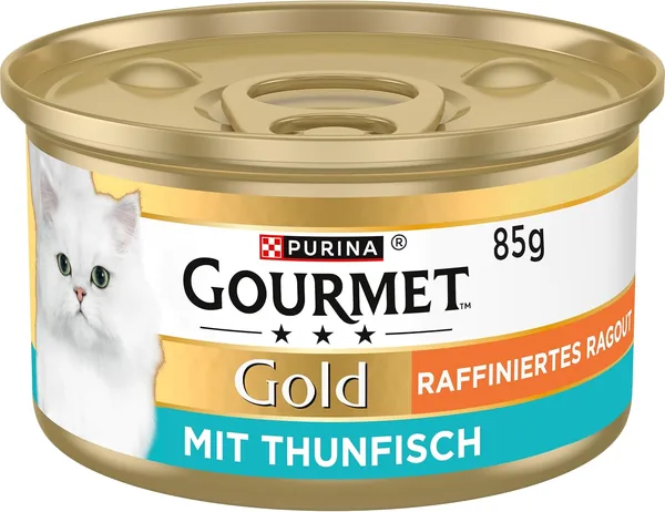 PURINA GOURMET Gold Refined Ragout Wet Cat Food, Various Varieties, 12 Pack (12 x 85 g)