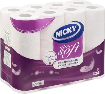 Nicky Ultrasoft - Toilet Paper 24 Rolls white