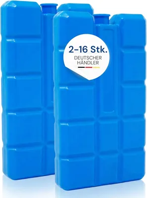 ToCi Kühlakkus Set je 200 ml - Kompakte Kühlelemente für Kühltasche & Kühlbox | Wiederverwendbare Eisakkus BPA-frei | Bis zu