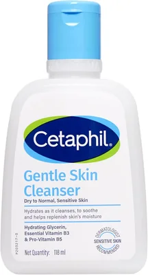 सेटाफिल गेंडल स्किन हाइड्रेटिंग फेस वॉश 118ml, पैराबेन फ्री, सल्फेट-फ्री गेंडल स्किन हाइड्रेटिंग क्लींजर नियासिनामाड के साथ