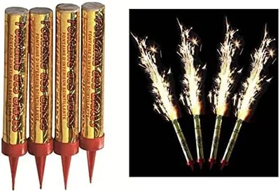 Fontaines à feux ambiantes 'Firework' x4 : 78% de réduction