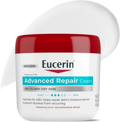 Eucerin Advanced Repair Crème 16oz Body Moisturizer for Dry Skin