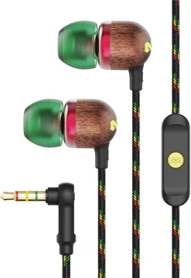House of Marley Smile Jamaica EM-JE041-RA Rasta In-Ear Headphones