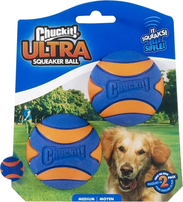 Chuckit! Ultra Squeaker 2pk - Blue & Orange Medium Best Deal