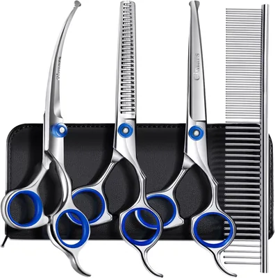 Gimars 5-in-1 Dog Grooming Scissors - Titanium Coating