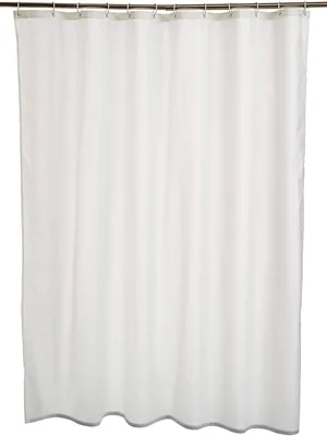 Amazon Basics Shower Curtain, Mould Resistant, White, 180x180cm Best Deal
