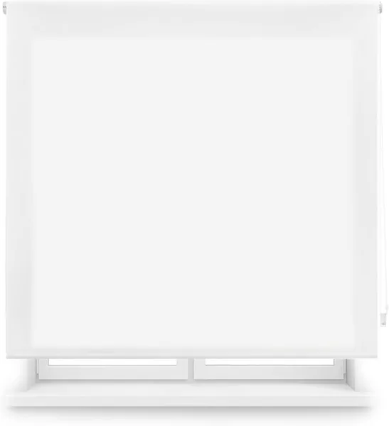 Blindecor Ara Plain Translucent Roller Blind - Off White, 160 x 175 cm