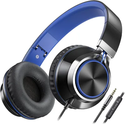AILIHEN C8 Kids Wired Headphones with Mic BlackBlue Best Deal