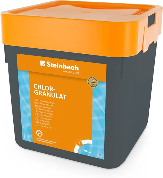Steinbach Poolchemie Disinfectant chlorine granulate 5 kg white