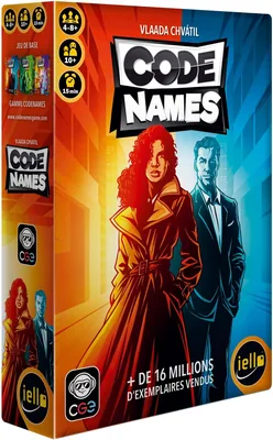 IELLO CODENAMES - Le jeu de déduction adoré par des milliers de joueurs ! Trouvez les bons mots et évitez l'assassin - 9% Off