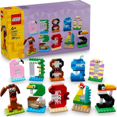 LEGO Birthday Numbers 40807 Cake Topper | 20% Off