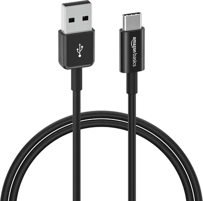Amazon Basics USB-C a USB-A 2.0 Cavo di Ricarica Veloce Certificato USB-IF per iPhone 16/15, iPad, Samsung Galaxy e altri