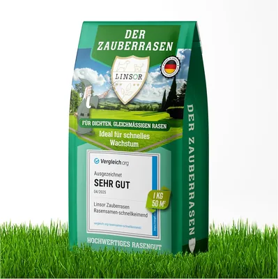 Linsor Magisk Gräs - Snabbt Utvecklare Gräsfröblar, 1 kg för 50 m², 16% Off