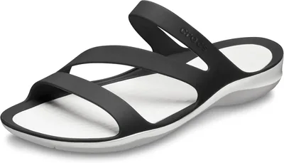 Crocs Swiftwater Femmes Sandales W, Noir (Noir/Blanc), 39-40