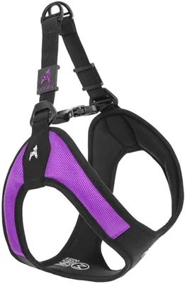 Gooby Escape Free Easy Fit Harness - Purple, Small - No Pull Step-in Patented Dog Harness