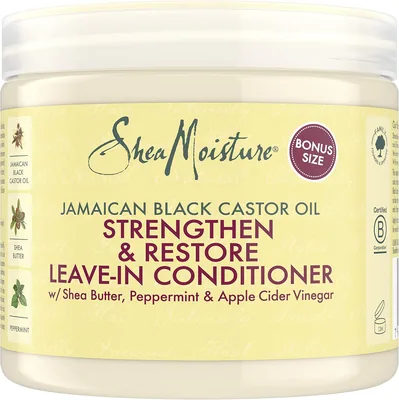 SheaMoisture Stärka och återställ Leave-In Conditioner för krullat, kemiatt rätad och värme styld hår - Jamaikan Schwarz Cast 66% Off