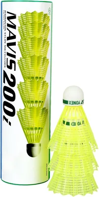 Yonex Mavis 200i नायलॉन शटल कॉक, पैक ऑफ 6 (पीला) - 29% ऑफ