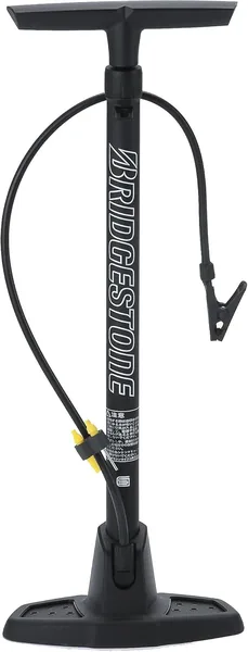 Bridgestone Smart Pump Black for Bicycle, Air Pump for Balls and Float Rings with Adapter, British Style Dragonfly Mouth, PM-501 A402223BL [SG Standard]