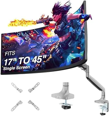 AVLT Monitor Arm - 88% Off Gray Ultrawide Mount