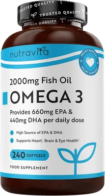 Nutravita Omega 3 Capsules 2000mg 660mg EPA & 440mg DHA - Best Deal