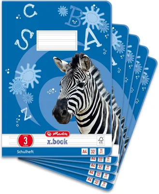 Herlitz x.book A4 Übungsheft Type 3 Grade 32 Blatt Packung 5 Best Deal