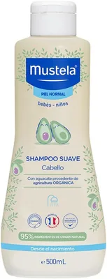 Shampú Mustela para Bebé, Suave, Piel Normal, 500 ml - Mejor Precio