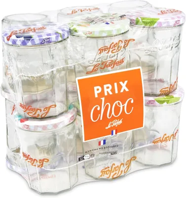 Le Parfait 1978030.0 - Lot de 12 Bocales en Verre Transparent, 24 x 16 x 23 cm - Meilleur Prix