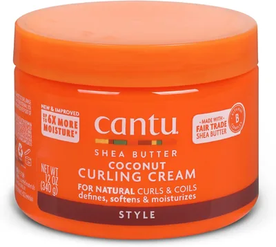 Cantu Coconut Curling Cream with Shea Butter 12oz for Natural Hair