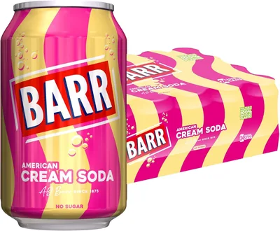 Barr Cream Soda Zero Sugar 24 Can Pack - 6% Off