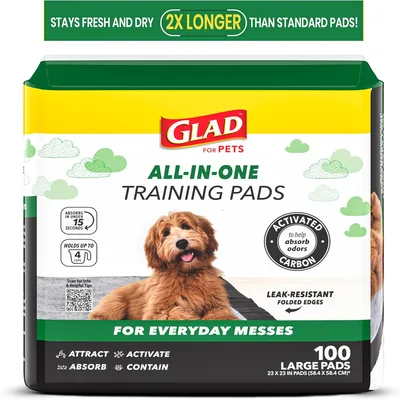 Glad for Pets Black Charcoal Puppy Pads | Instant Urine Absorption & Neutralization