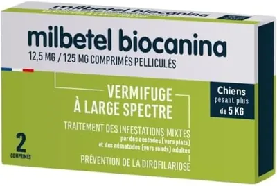 Milbetel Déparasitisation pour Chiens à partir de 5 kg - 2 Tablettes Best Deal