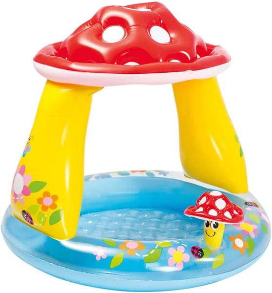 Intex 57114 - Baby Pool with Parasol, Multicoloured